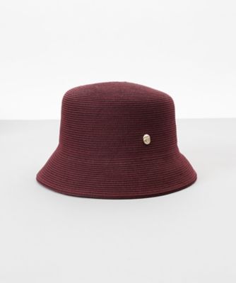 未使用 LANVIN ランバン パープル ウールハット F タグ付き シルクブレードクロッシェハット 4LVS 34449 | LANVIN